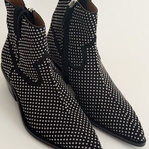 Off-White Black Studded Boots